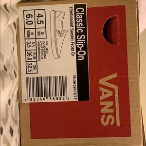 NWT vans slip on shoes
